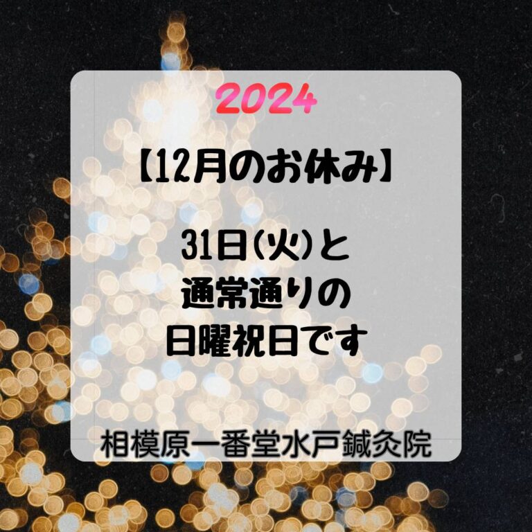 2024年12月のお休み画像データ