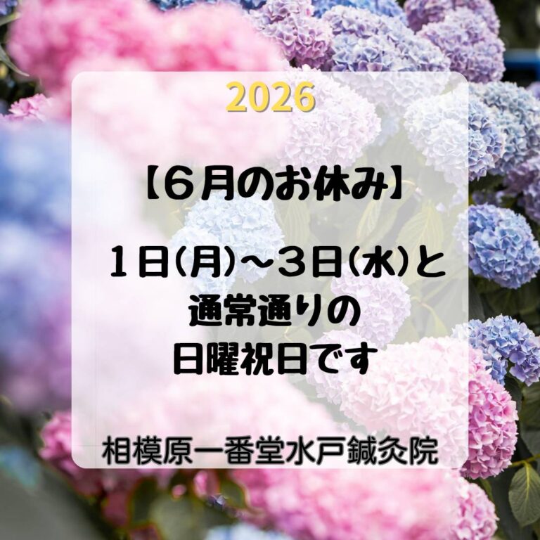 2026年6月お休み画像